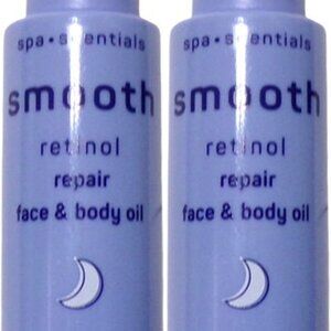 Spa Scentials Smooth Retinol Repair Face & Body Oil 3.4 OZ (Set of 2)